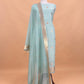 Sky Blue Handloom Silk Kurta And Kora Silk Dupatta with Meenakari Weaving