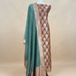 Pine Green and Rust Pure Varanasi Silk Suit with Zari Weaving