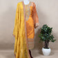 Orange Pure Organza Embroidered Silk Suit