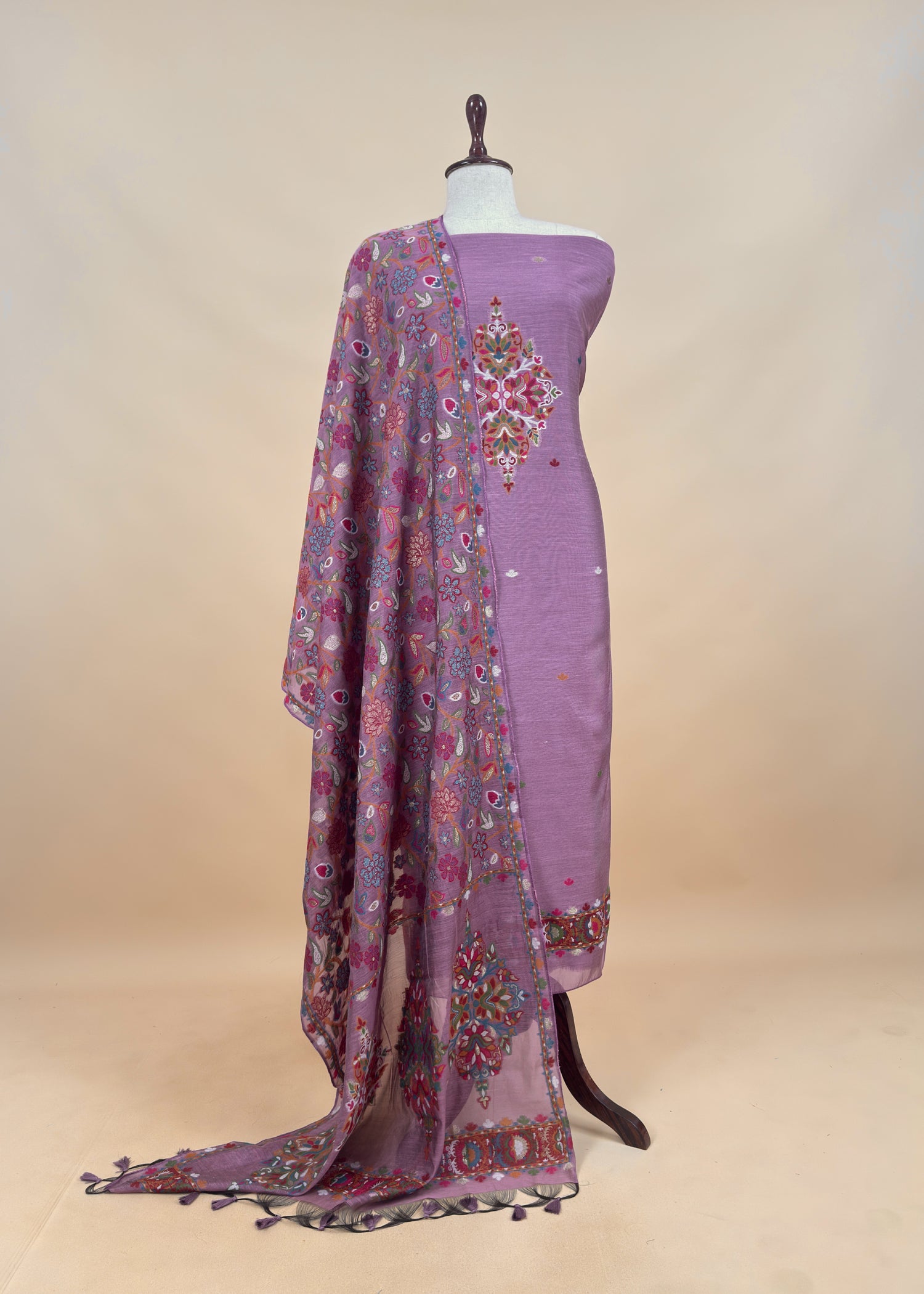 Summer wear Suit Pure Chanderi Fabric

