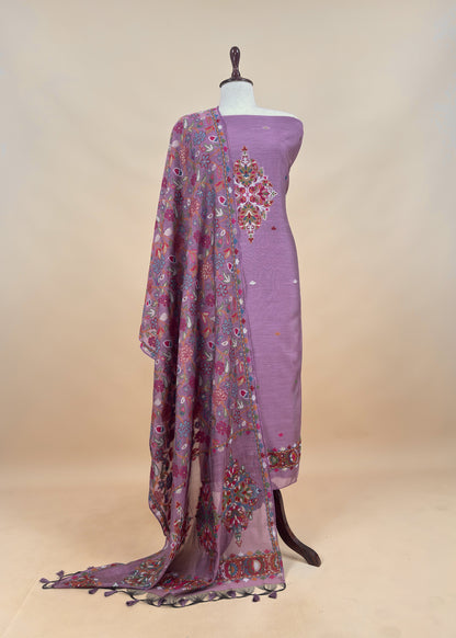 Summer wear Suit Pure Chanderi Fabric

