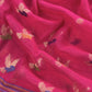 Pink Chidiya Jamdani Weaved Unstitched Suit In Chanderi