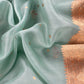 Sky Blue Handloom Silk Kurta And Kora Silk Dupatta with Meenakari Weaving