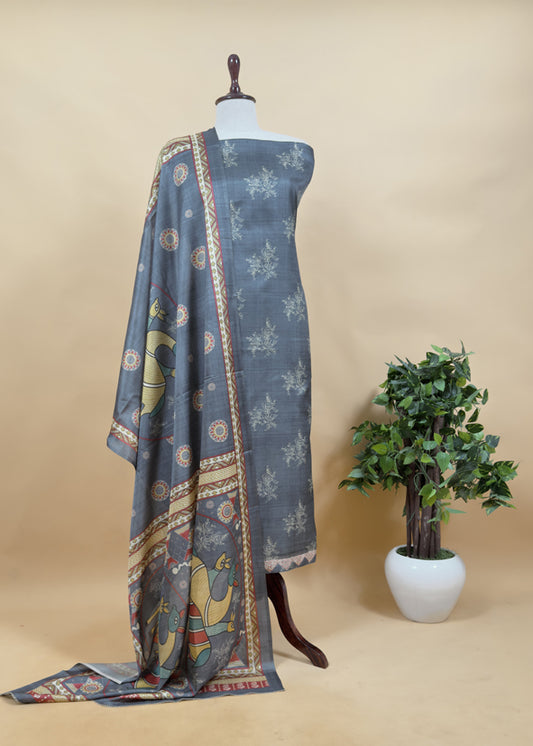 Digital Print Chanderi Suit Fabric