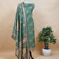 Olive Green Digital Print Chanderi Suit Fabric
