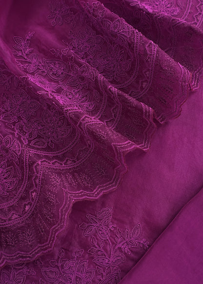 Premium quality kora silk unstitched suit with dupatta