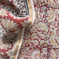 Chanderi handloom suit fabric in ajrakh print