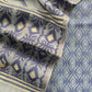 Blue Hand Blocked Print Chanderi Suit Fabric With Jamdani Dupatta