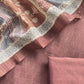 Brown Designer Made Chanderi Suit Fabric With Digital Print Dupatta