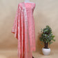 Pink Banarasi Chanderi Silk Suit in Zari Work
