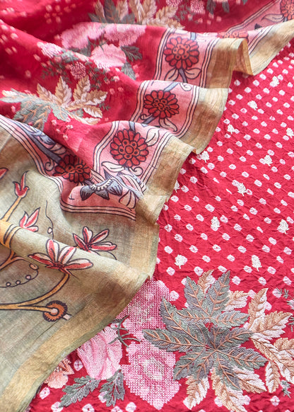 buy unstitched tussar suit set

