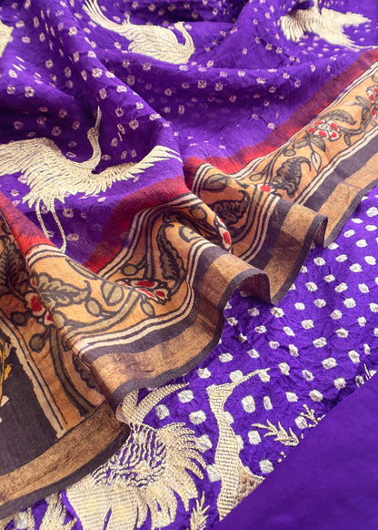 buy unstitched tussar suit set

