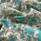 Green Block Print Pure Maheshwari Silk Suit With Floral Print Dupatta