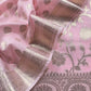 Baby Pink Banarasi Chanderi Silk Suit In Zari Work
