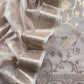 Gray Banarasi Chanderi Silk Suit In Zari Work
