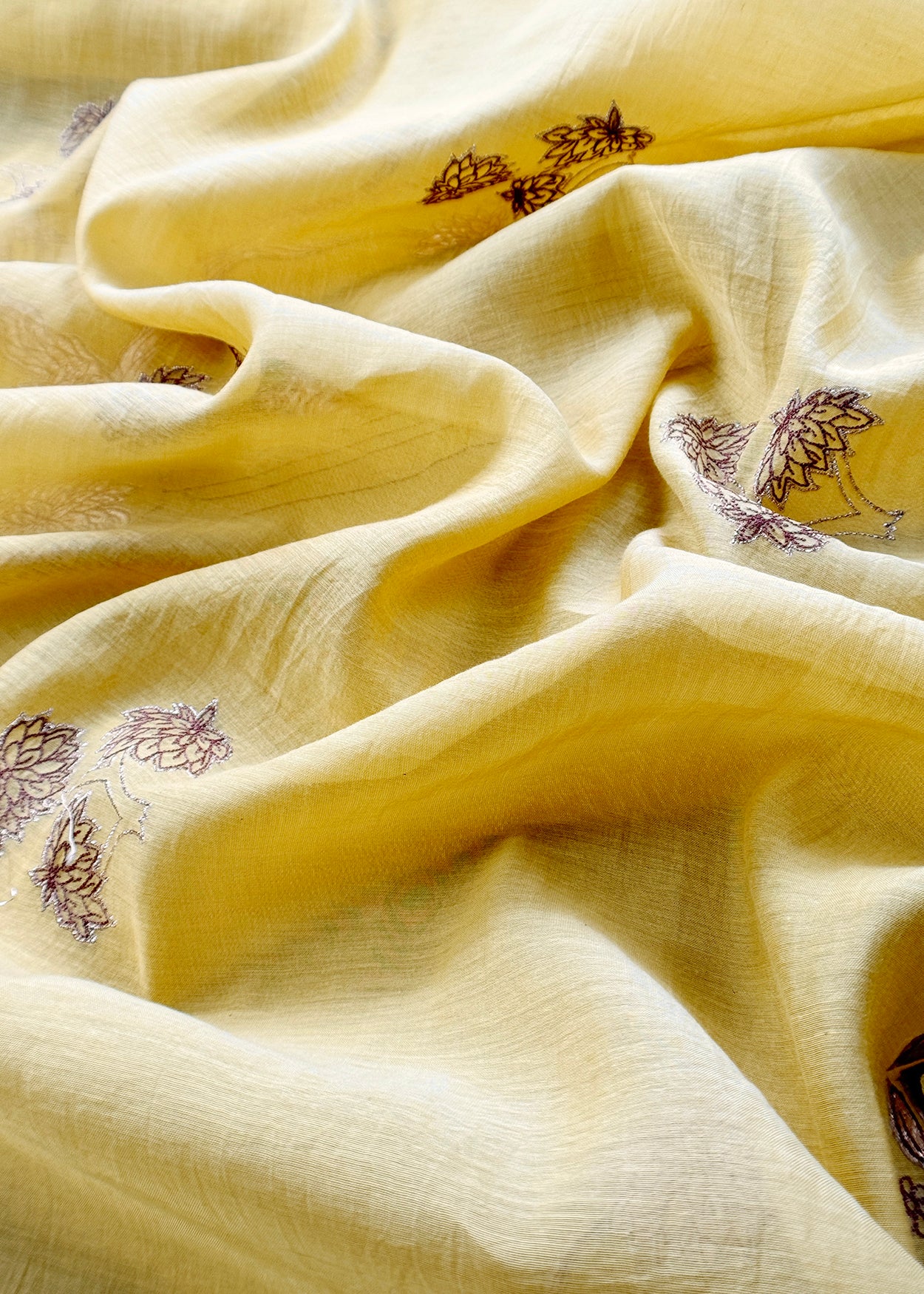mulmul unstitched suit with dupatta

