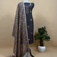 Wine Pure Banarasi Silk Kurta And Woven Patola Dupatta