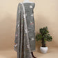 Classic Green Munga Tussar Kurta And Pichwai Dupatta With Pitta Work