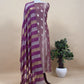 Gold And Wine Pure Tissue Silk Woven Suit Fabric With Cutdana Handwork