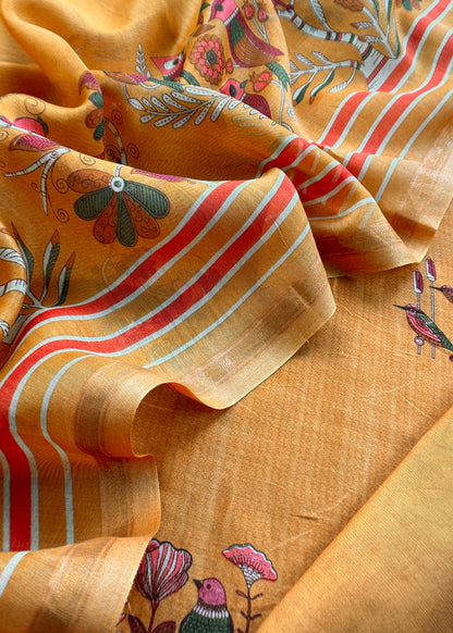 Summer wear maheshwari suit with dupatta

