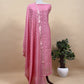 Guldasta 2025 Mauvish Pink Pure Silk Suit With Gold Weaving