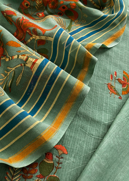Summer wear maheshwari suit with dupatta

