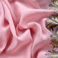 Pink Handloom Mulmul Unstitched Suit Fabric With Hand Gota Work
