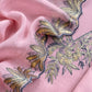 Pink Handloom Mulmul Unstitched Suit Fabric With Hand Gota Work