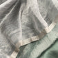 Raspberry Gray Handloom Tissue Silk Suit With Silver Zari Weaves