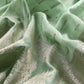 Apple Green and Deep Pink Contrast Banarasi Handloom Silk Suit fabric