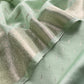 Apple Green and Deep Pink Contrast Banarasi Handloom Silk Suit fabric