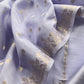 Guldasta 2025 Steel Blue Pure Silk Suit With Gold Weaving