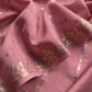 Guldasta 2025 Mauvish Pink Pure Silk Suit With Gold Weaving
