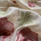 Red Pure Linen Haathi Embroidered Suit With Jamdani Weaving