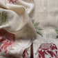 Red Pure Linen Haathi Embroidered Suit With Jamdani Weaving