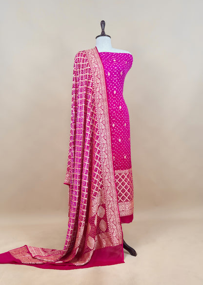 Luxury Redefined In Pure Georgette Gharchola Suit