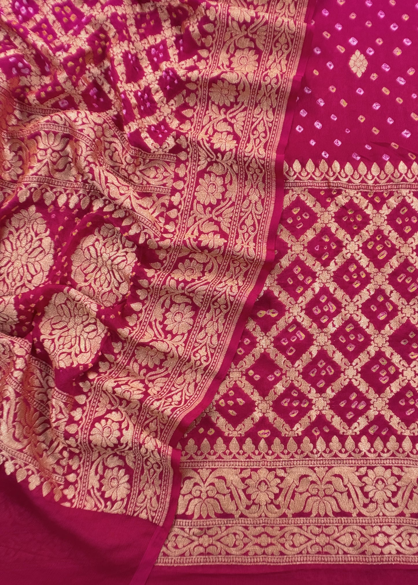 Luxury Redefined In Pure Georgette Gharchola Suit