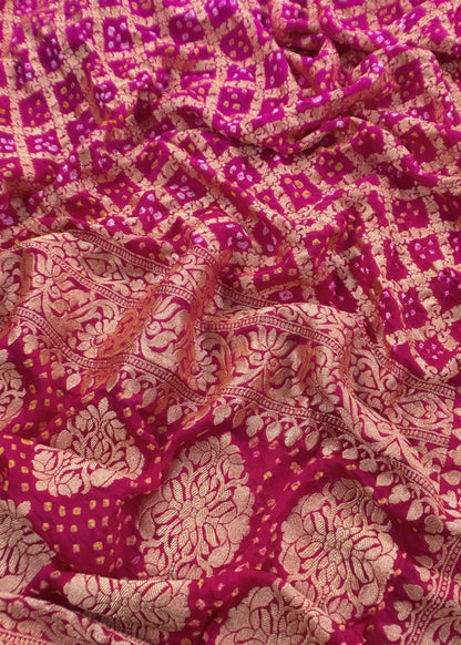 Luxury Redefined In Pure Georgette Gharchola Suit