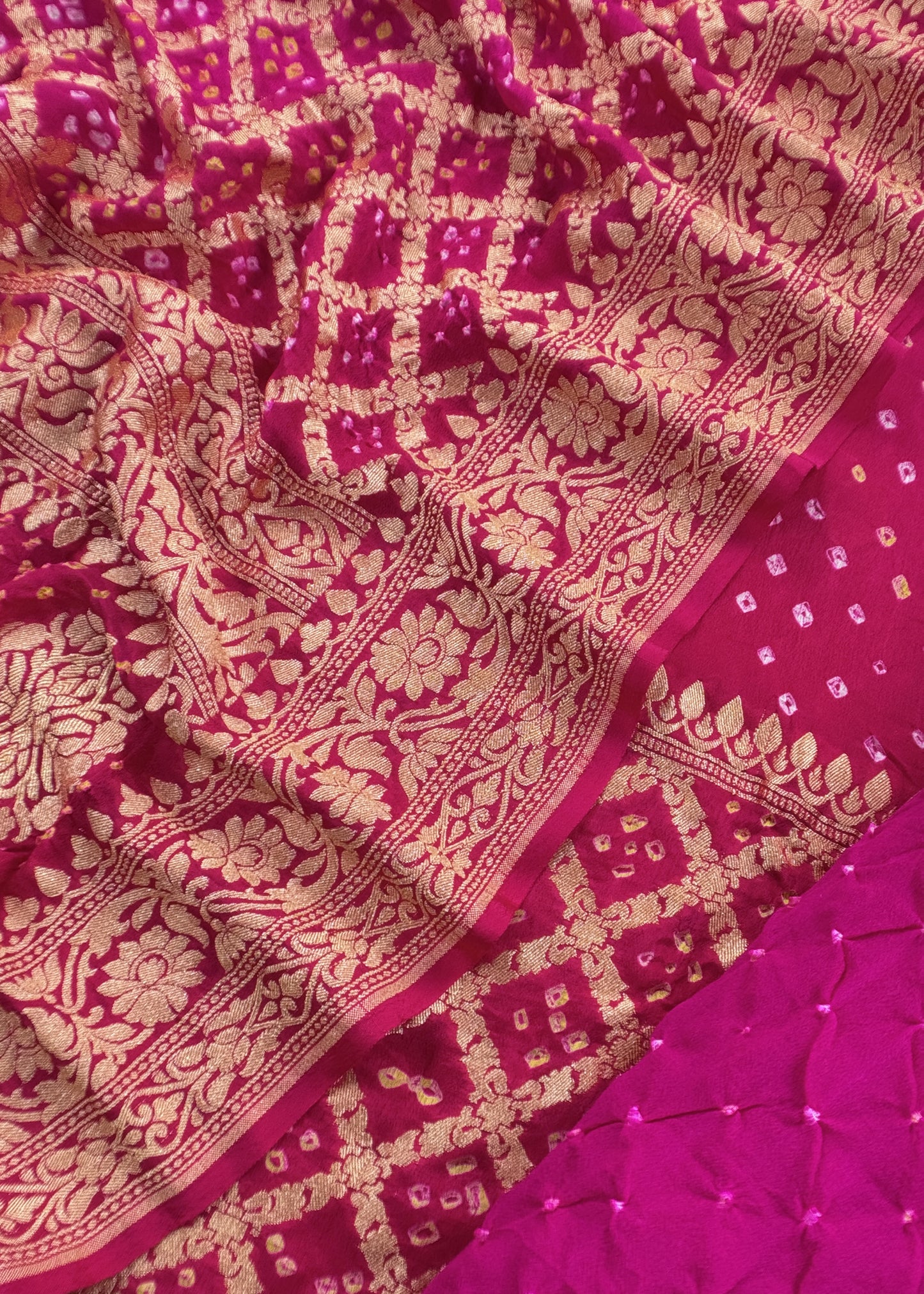 Luxury Redefined In Pure Georgette Gharchola Suit