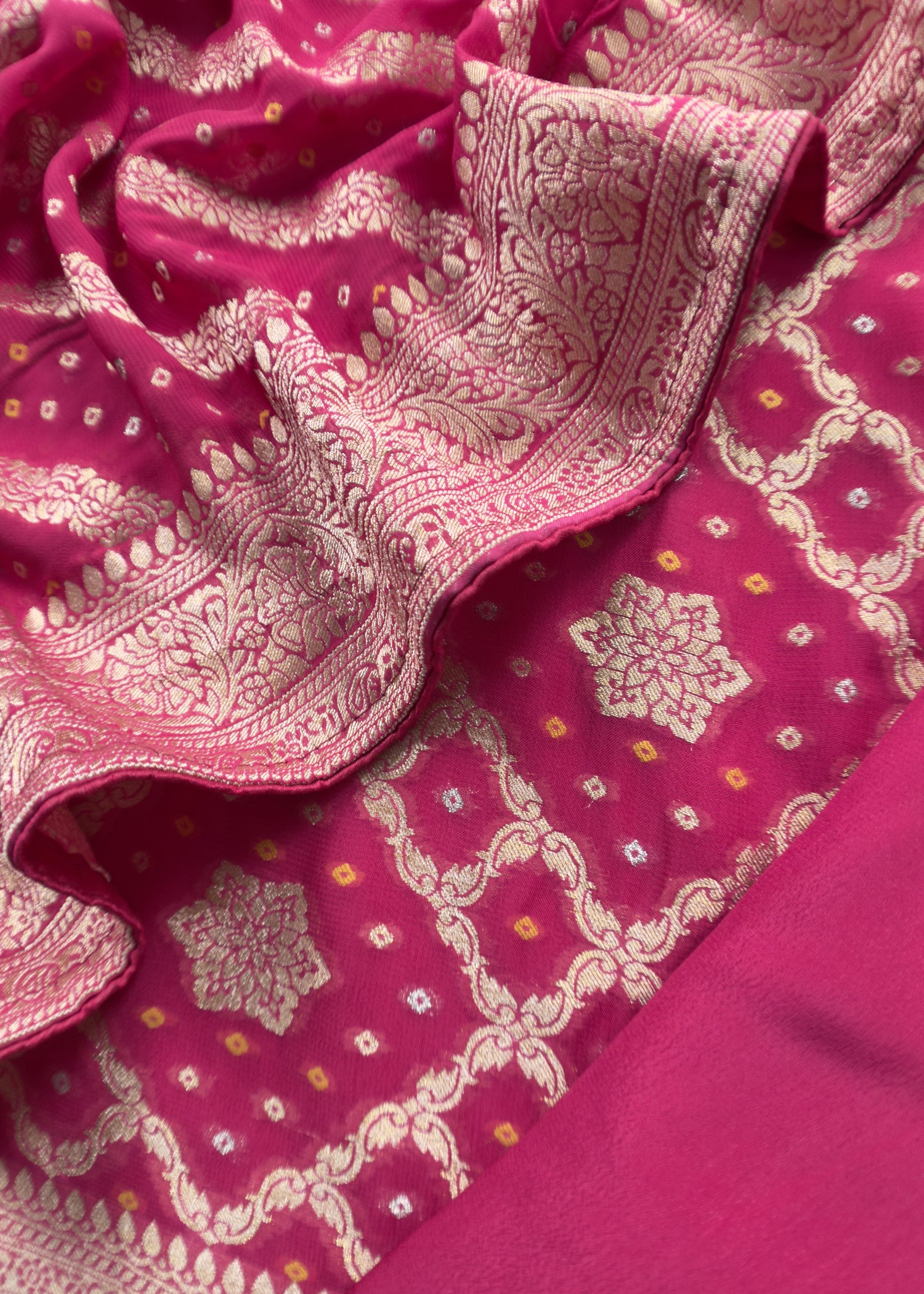 Banarasi Khaddi Georgette Suit for bridal trousseau

