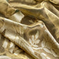 Olive Green Handloom Tissue Silk Suit With Kadwa Weaves