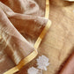 Goldan Brown Handloom Tissue Silk Suit With Kadwa Weaves