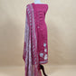 Cherry Pink Pure Glace Cotton Kurta And Pure Chinon Dupatta With Applique Work