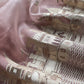 Wild Orchid Pink Kashi Ghat Embroidered Organza Silk Suit fabric
