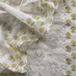 Yellow Pure Mul Cotton Hand-block Print Suit With Gold And Resham Embroidery