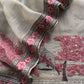 Ivory Crushed Tissue Silk Suit With Chidiya Embroidery