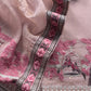 Flamingo Pink Crushed Tissue Silk Suit With Chidiya Embroidery