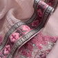 Flamingo Pink Crushed Tissue Silk Suit With Chidiya Embroidery