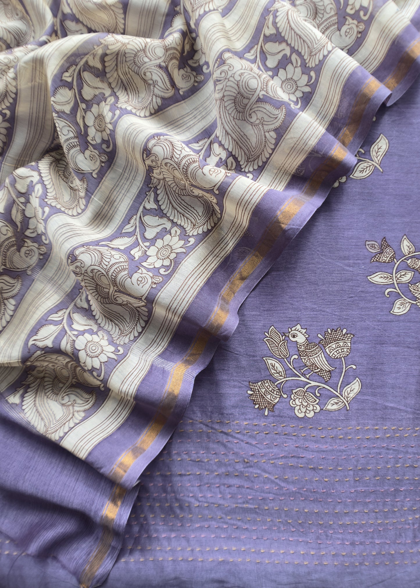 Pure maheshwari silk suit fabric

