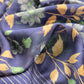 Green Blue Munga Tussar Suit Fabric With Floral Dupatta And Kantha Stitch Hand Embroidery
